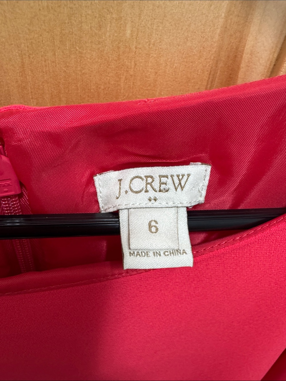 J. Crew Bright Pink Long Sleeve Ruffle-Hem Dress - Picture 2 of 7